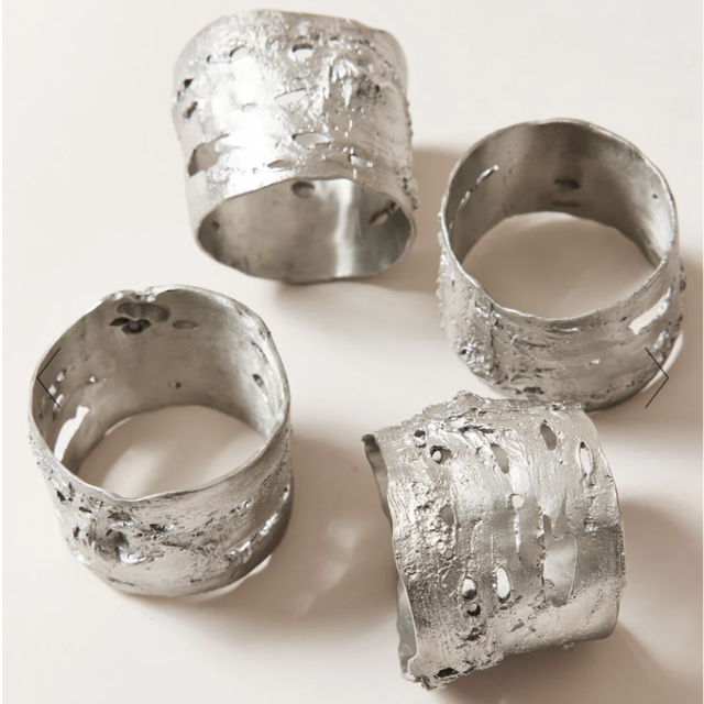Famrhouse Pottery Birch Napkin Ring Set