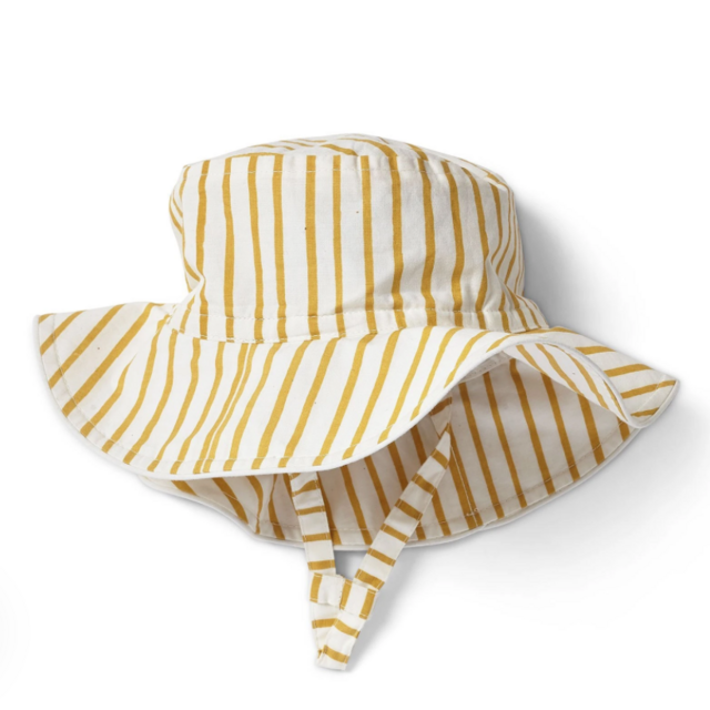 Pehr Bucket Hat in Stripes Away Marigold