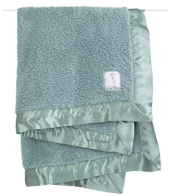 Little Giraffe Chenille Stroller Blanket in Sage
