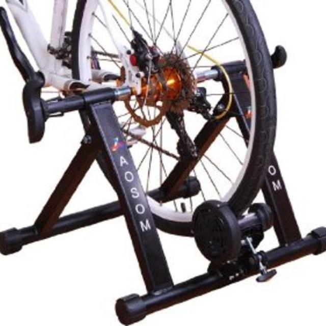 Magnetic Resistance Cycling Indoor Bike Trainer Stand - Black
