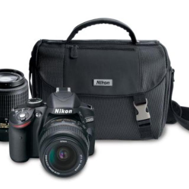 Nikon D3200 24.2 MP CMOS Digital SLR Camera with 18-55mm and 55-200mm Non-VR DX Zoom Lenses Bundle