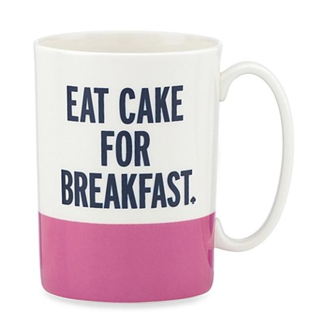 kate spade new york Things We Love Eat Cake for Breakfast Mug by Lenox