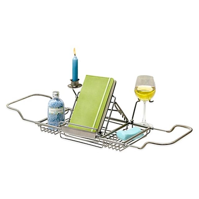Satin Nickel Bathtub Caddy