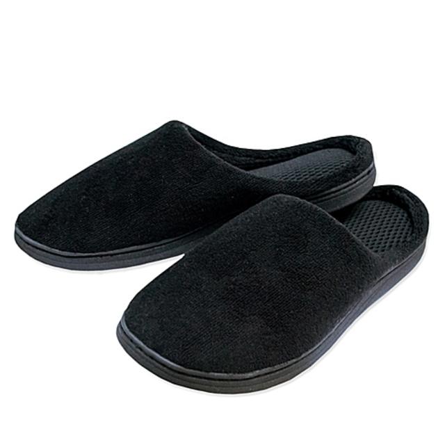 Airia Luxury Unisex Size Extra-Large Perfect Temperature Slippers in Black