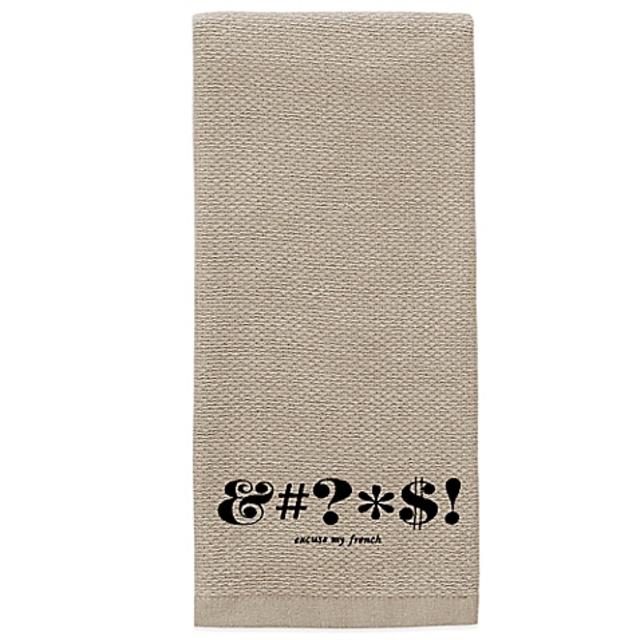 kate spade new york Expletive Kitchen Towel