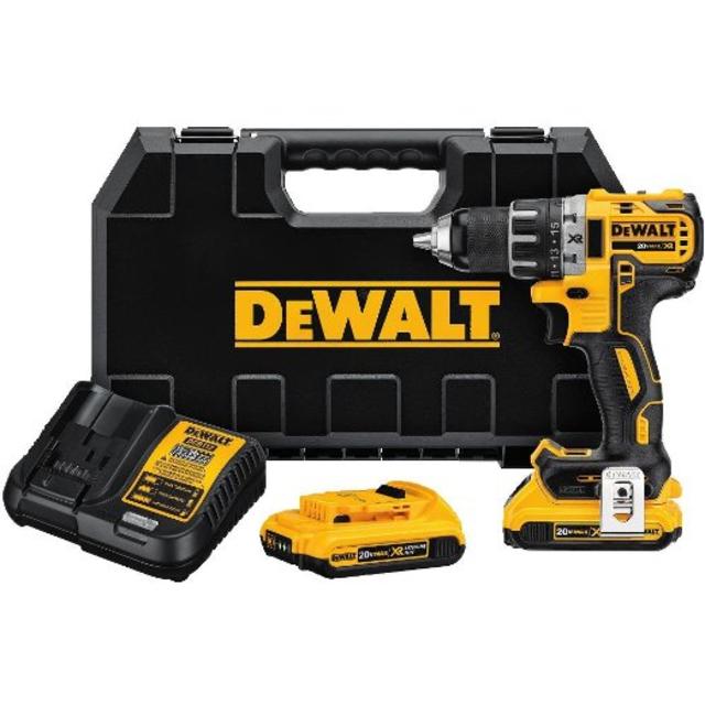 DEWALT Wireless Brushless Compact Drill Kit (DCD791D2 20V MAX XR Li-Ion 0.5" 2.0Ah)