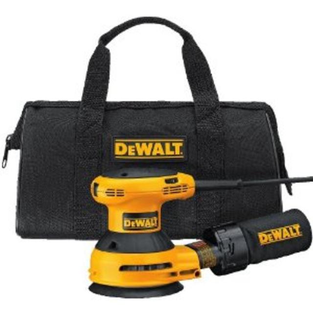 DEWALT D26453K 3 Amp 5-Inch Variable Speed Random Orbit Sander Kit with Cloth Dust Bag