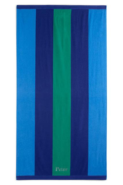 Vertical Rugby Stripe Beach Towel from Lands' End