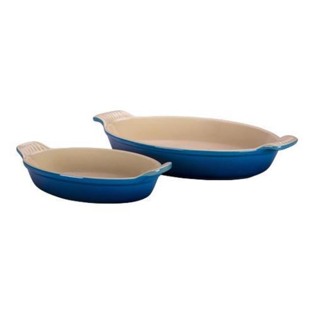 Le Creuset Heritage 2 Piece Au Gratin Dish Set - MARSEILLE color