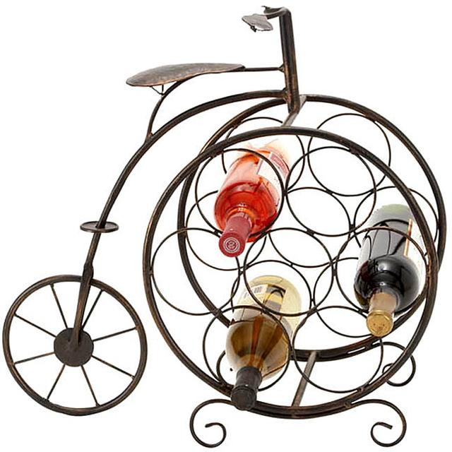 Casa Cortes 7-bottle Artisan Tricycle Wine Rack
