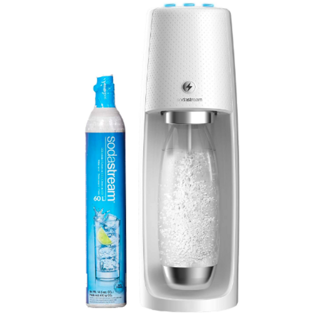 SodaStream Fizzi One Touch, Sparkling Water Maker, White