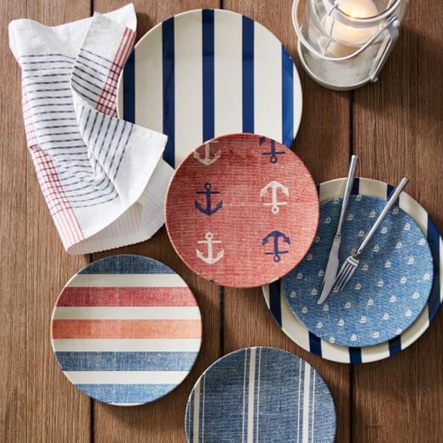 Nautical Outdoor Plates