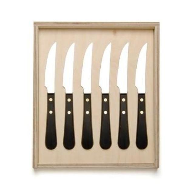 Provencal Black Steak Knife Set