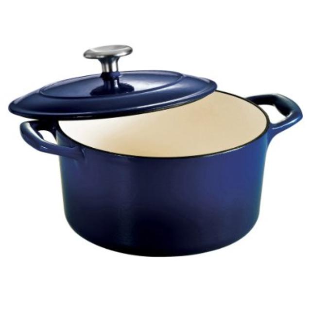 Tramontina Enameled Cast Iron Covered Round Dutch Oven, 3.5-Quart, Gradated Cobalt