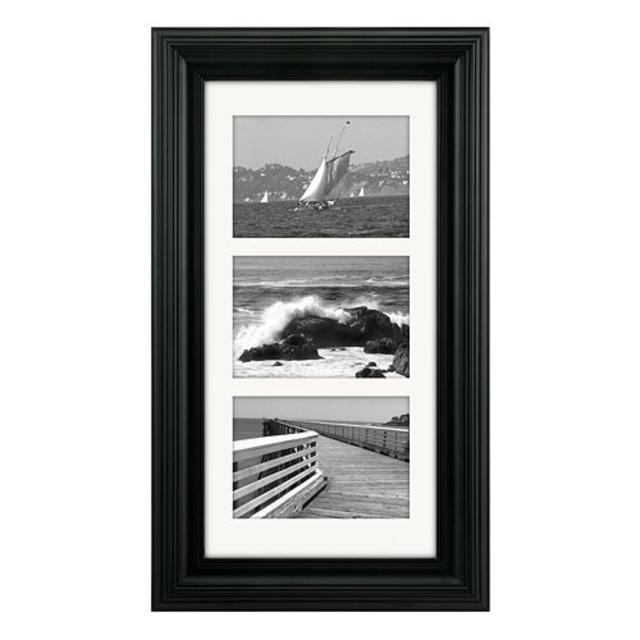 Malden Portrait 3-Opening Matted Collage Frame