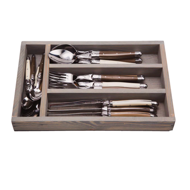 24-Piece Flatware Set in Linen