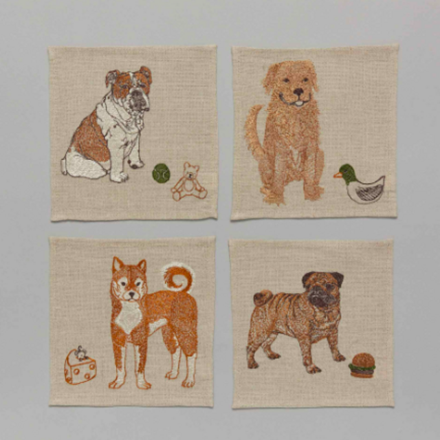 Dogs and Toys Cocktail Napkin Set