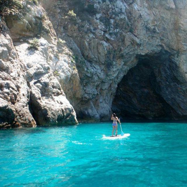 Paddleboarding in Greece
