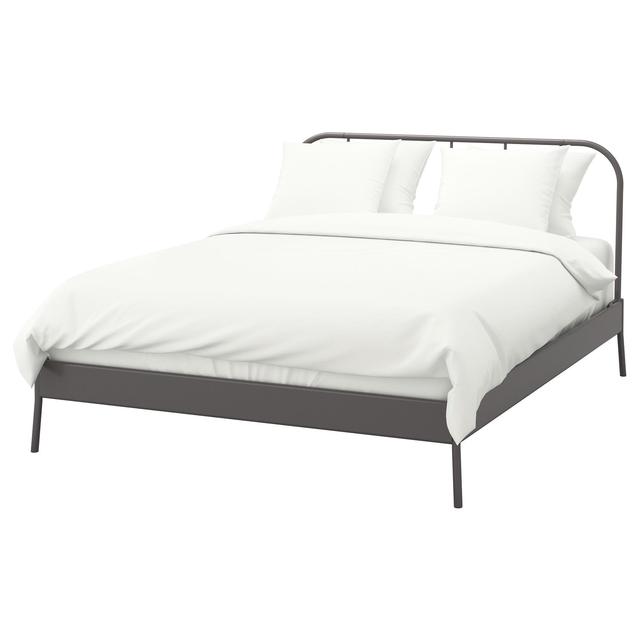 KOPARDAL								Bed frame, gray, Eidfjord