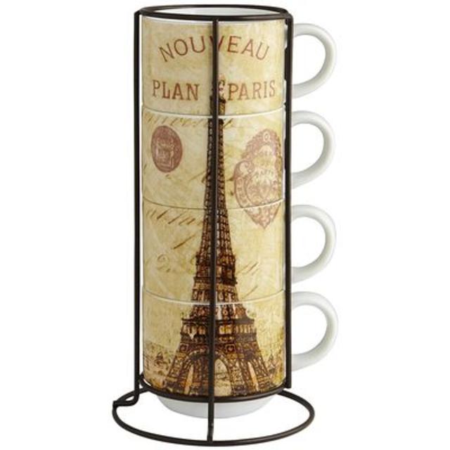 Paris Stacking Mug Set