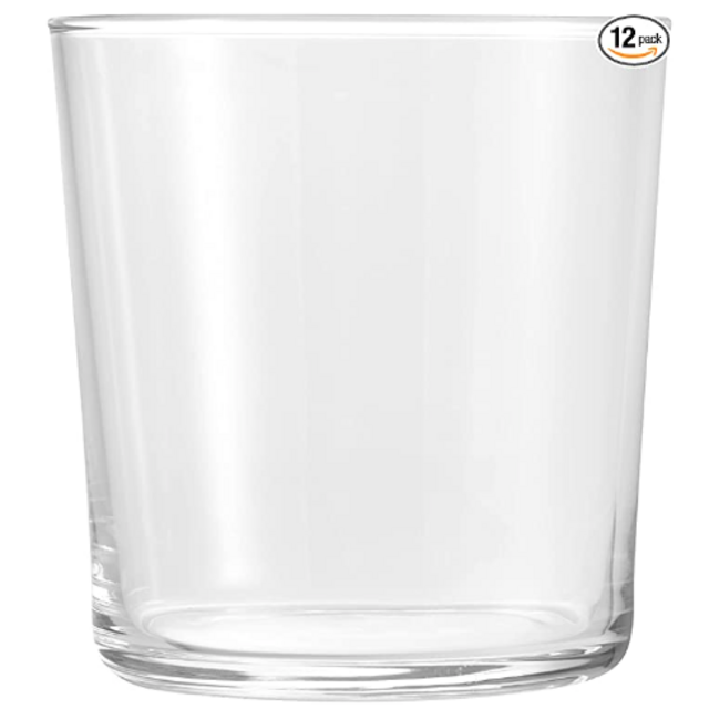 Bormioli Rocco Bodega Collection Glassware – Set Of 12 Medium 12 Ounce Drinking Glasses For Water, Beverages & Cocktails – 12oz Clear Tempered Glass Tumblers