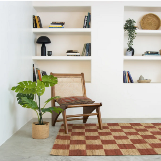 Checkered Hart Jute Rug