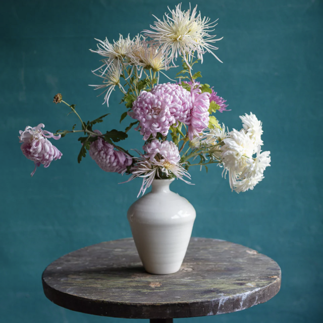 Creamware Hand Cast Bud Vase 4544-5