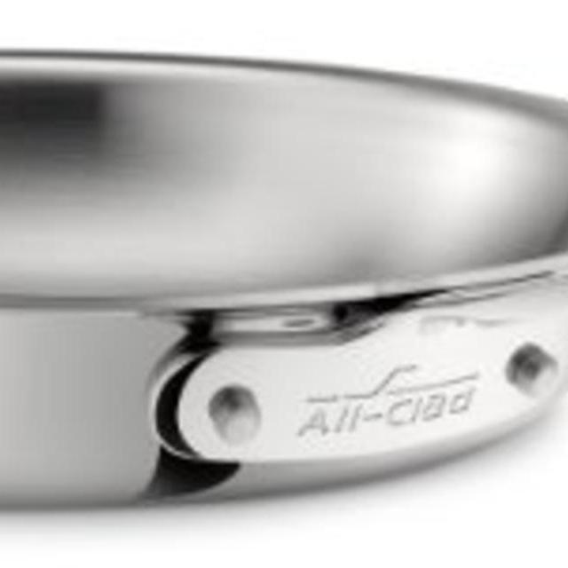 All-Clad 4110 Stainless Steel Tri-Ply Bonded Dishwasher Safe Fry Pan / Cookware, 10-Inch, Silver