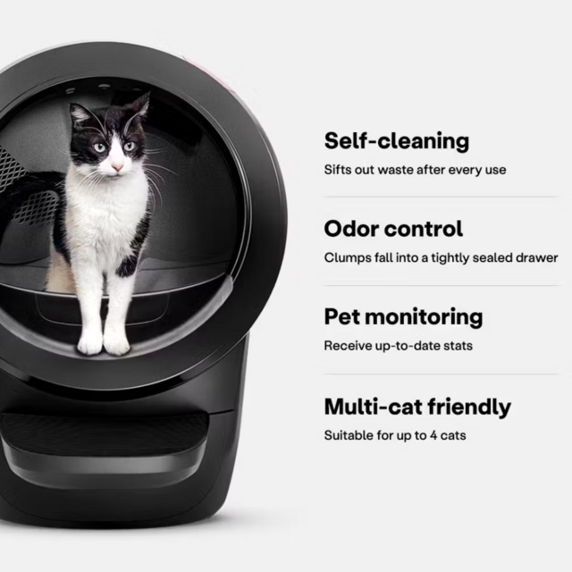 Litter Robot - a self cleaning kitty litter box that "changes your life"