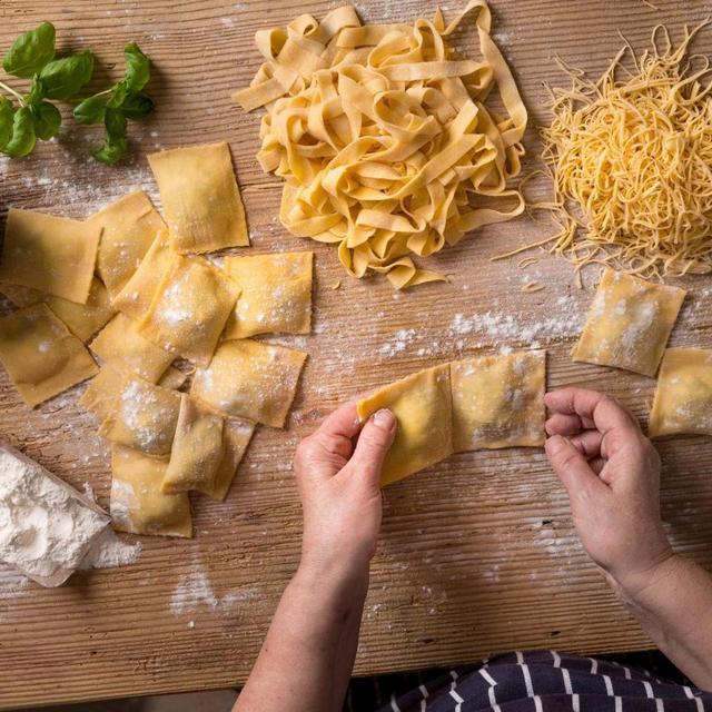Pasta making class on our Honeymoon