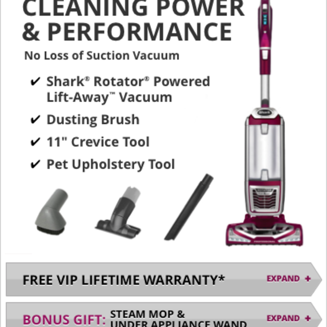 Shark Rotator Vacuum and Steam Mop
