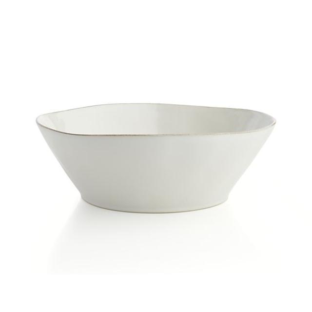 Marin White Large Serving Bowl