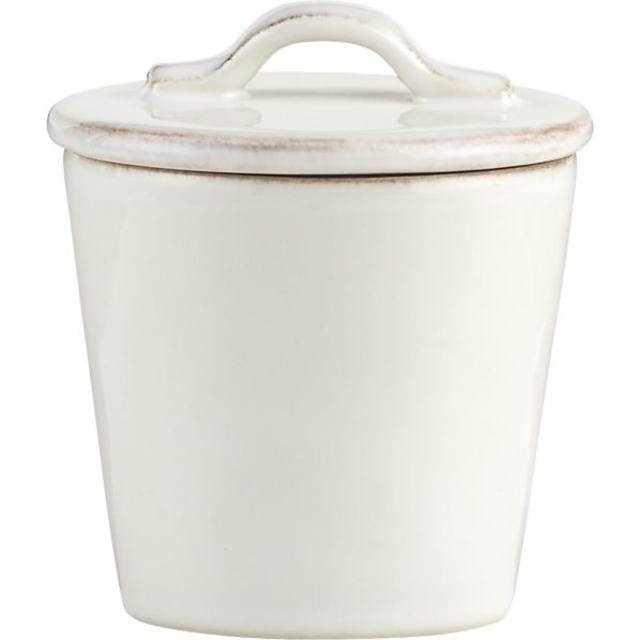 Marin White Sugar Bowl with Lid