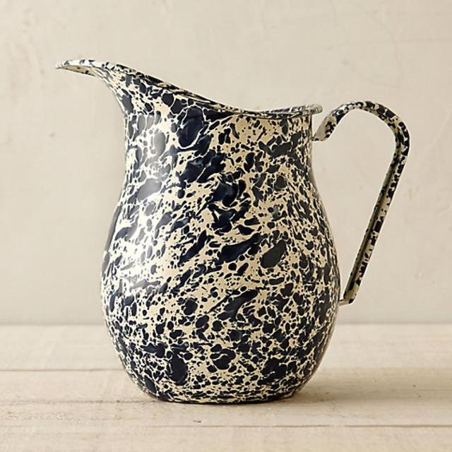 Marbled Enamel Pitcher
