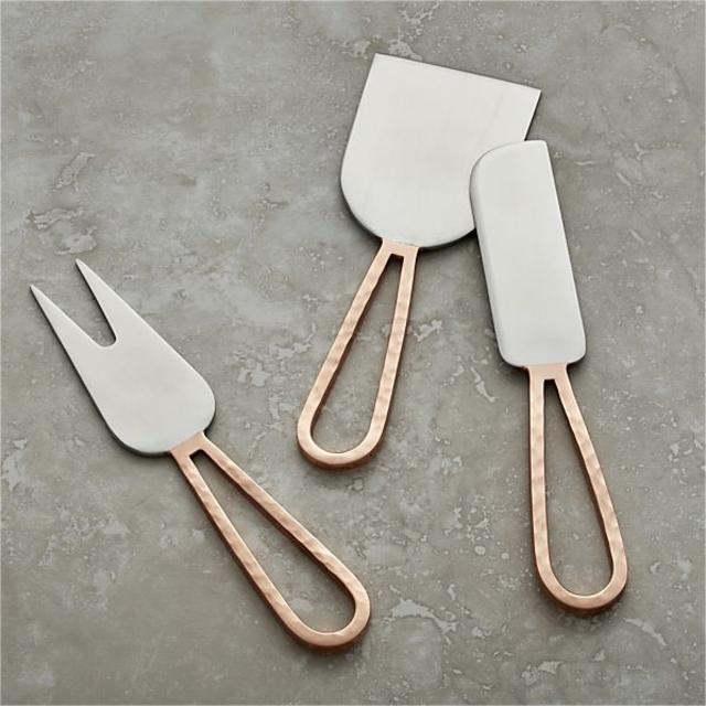 Copper Cheese Knives all 3
