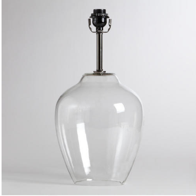 Clear Glass Table Lamp Base