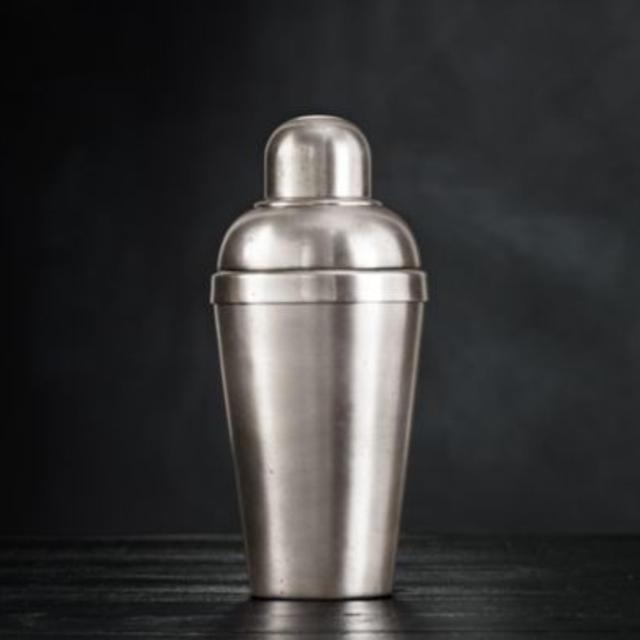 Vintage Hotel Silver Single Drink Cocktail Shaker