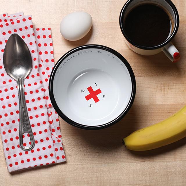 Seamless & Steadfast Enamel Steel Bowls (Set of Two & Six)