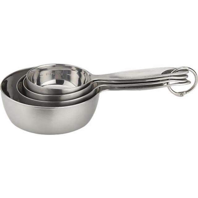 Set of 4 Stainless Steel Measuring Cups