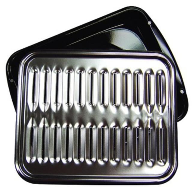 Range Kleen Broiler Pan - Black/ Chrome