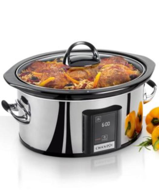 Crock-Pot SCVT650-PS Slow Cooker, 6.5 Qt. with Touch Screen Technology