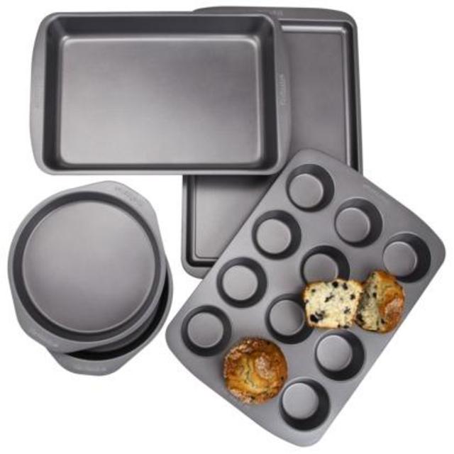 Chefmate 5 Piece Bakeware Box Set - Grey product details page