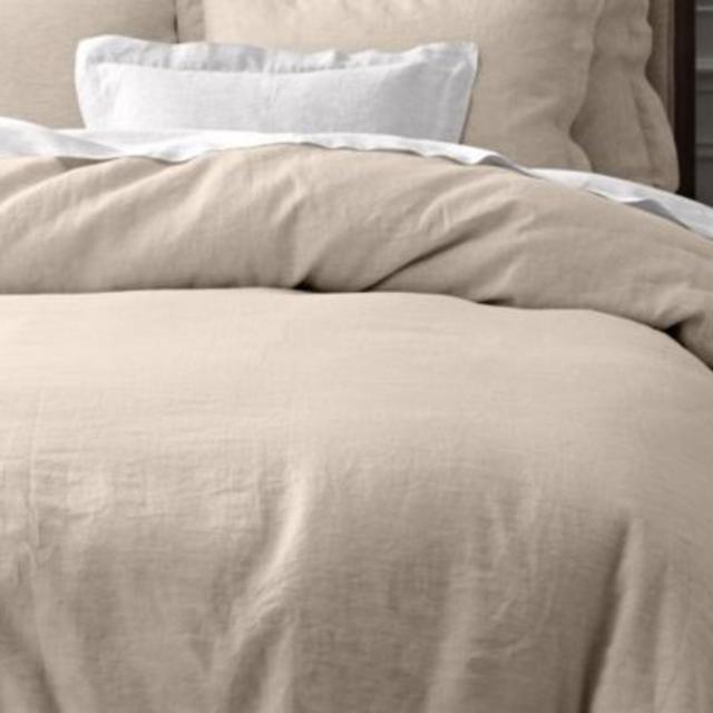 Vintage-Washed Belgian Linen Duvet Cover