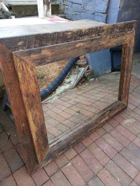 Rustic Mirror - Barnwood