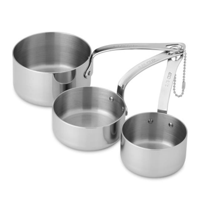 Williams-Sonoma Stainless-Steel Odd Size Measuring Cups, Set of 3