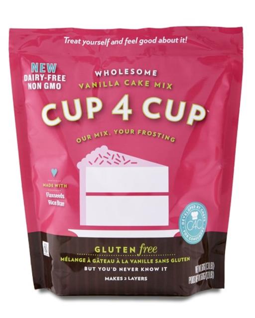 Cup4Cup Gluten-Free Wholesome Cake Mix, Vanilla