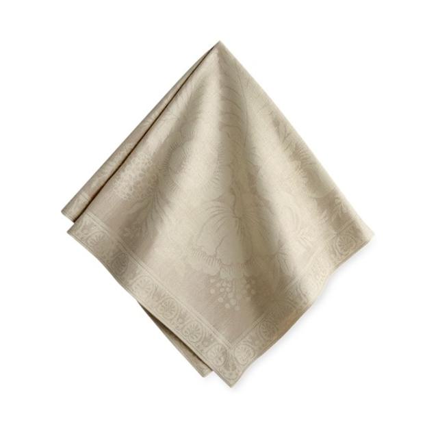 Vintage Floral Jacquard Napkins, Set of 4, Natural
