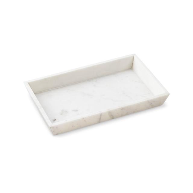 White Marble Condiment Tray
