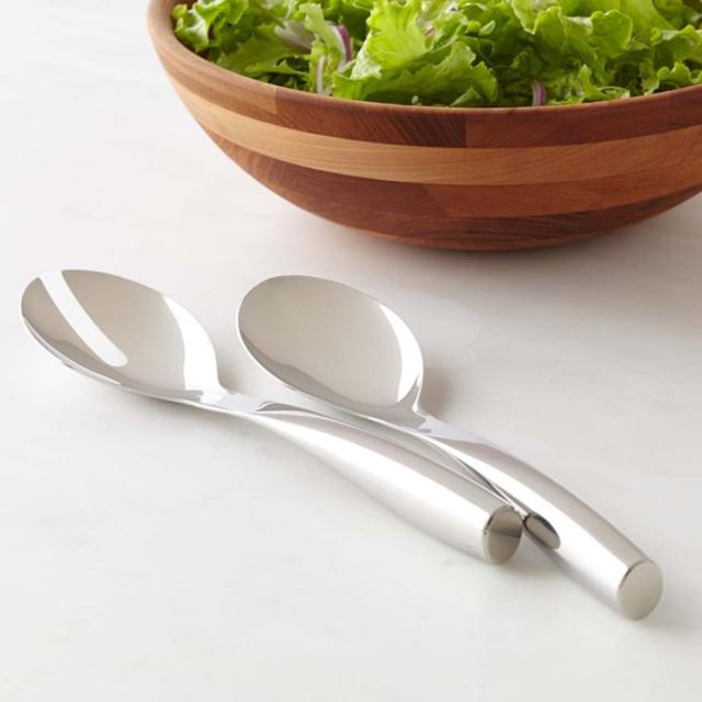 Williams-Sonoma Stainless-Steel Prep Serve Salad Servers, Set of 2