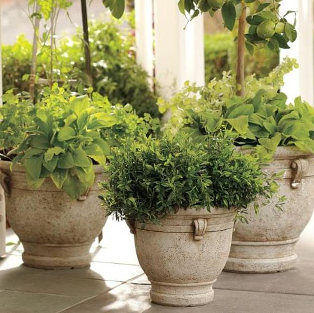 Brittany Cast-Stone Planter, Small